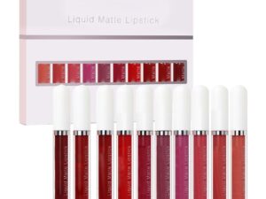 10Pcs Liquid Matte Matt Lipstick Set. Long Lasting Lipstick 24 hour Waterproof Lip Gloss